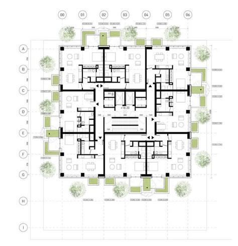 Grid Architecture Plan, Residential Apartment Architecture, Mass Housing, Stefano Boeri, Social Housing Architecture, Residential Building Plan, Vertical Forest, Collective Housing, Green Homes