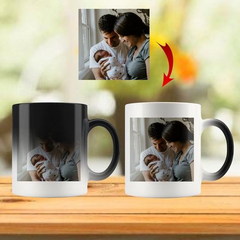 Custom Photo Mugs, Page Borders Design, Gift Mugs, Customised Mugs, Camouflage Pants, Mug Printing, Memorial Gifts, Border Design, Ceramic Mugs