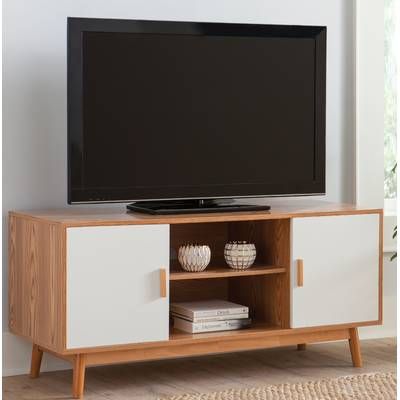 White Tv Stands, Solid Wood Tv Stand, White Tv, Cool Tv Stands, Tv Stand With Storage, Rack Tv, Tv Stand Wood, Tv Stands And Entertainment Centers, Modern Tv Stand