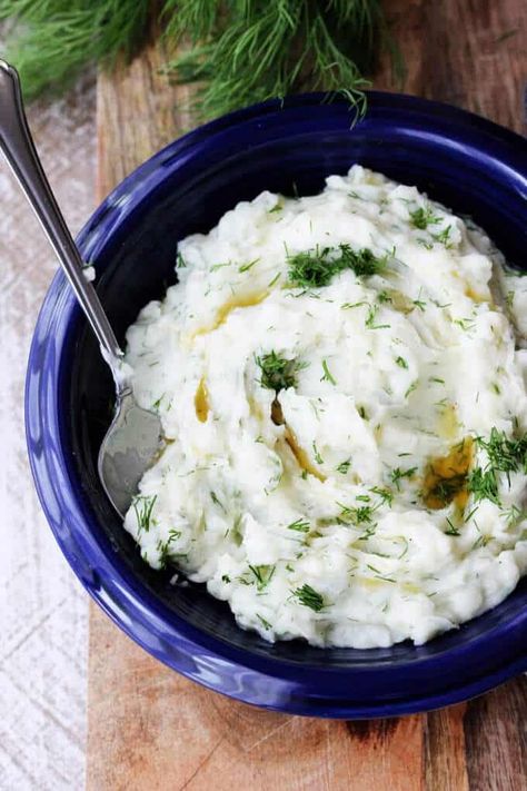 Dill Mashed Potatoes with Brown Butter - Eating European Dill Mashed Potatoes, Mashed Potato Recipe, Mashed Potatoes Recipe, Mashed Potato Recipes, Chicken Kebabs, Potato Recipe, How To Cook Potatoes, Mashed Potato, Best Side Dishes