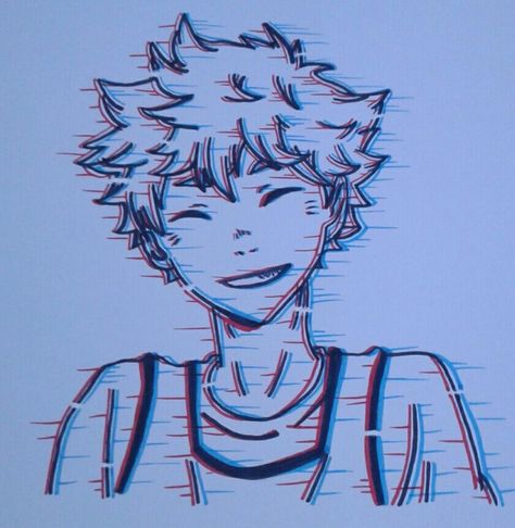 Anime drawing with glitch effect <333 Glitch Drawing Ideas, Drawing Ideas Cute, Glitch Effect, Person Drawing, Naruto Drawings, Simple Canvas Paintings, Art Drawings Sketches Pencil, Expressive Art, Anime Drawing