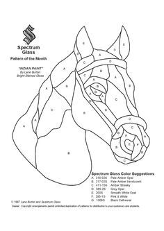 Free Print Zentangle Patterns | Stained Glass Spectrum Pattern horse Paper Quilts, L'art Du Vitrail, Horse Quilt, Stained Glass Quilt, Stained Glass Patterns Free, Intarsia Patterns, Stained Glass Pattern, Applique Quilting, Horse Pattern