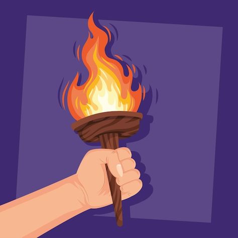 Torch Sketch, Torch Drawing, Fire Torch, Scout Camp, Dancer Painting, Adobe Photoshop Design, Canvas Background, Props Art, Landscape Sketch