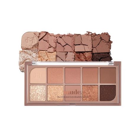 mude Shawl Moment Eyeshadow Palette 7g #01 Warm Memory Glitter Bomb, Dramatic Makeup, Pigment Eyeshadow, Korean Cosmetics, Everyday Basics, Eye Palette, Dark Shades, Spf Sunscreen, Makeup Palette