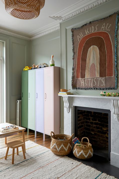 Victorian Semi Detached House, Pastel Playroom, Indian Room, Art Display Kids, Interior Design London, Finsbury Park, Happy Stuff, Studio Interior Design, Childrens Table