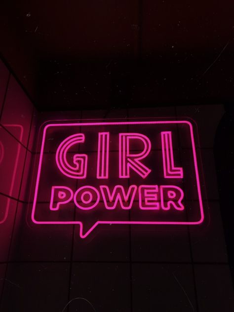 Neon light that says girl power in neon pink Manifesting Energy, Gym Vibes, Female Gym, Gym Aesthetics, Brand Palette, Pink Gym, Lean Startup, Fitness Business, Pink Workout