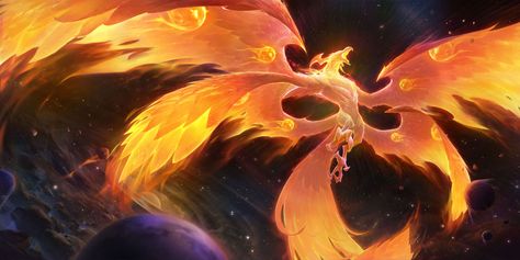 ArtStation - Phoenix, 陈乐家 Mystical Animals, Phoenix Art, Fantasy Beasts, 다크 판타지, Fire Art, Monster Concept Art, Creature Drawings, Riot Games, Fantasy Monster