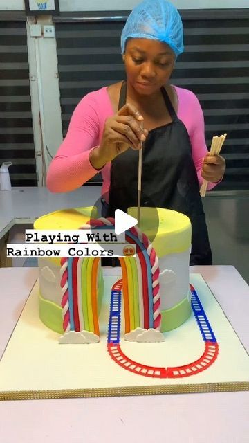 Crazy Cakes Videos, Cake Videos For Kids, Cake Branding, Cake Videos, Crazy Cakes, Colorful Cakes, Fancy Cakes, Rainbow Colors, Cake Decorating