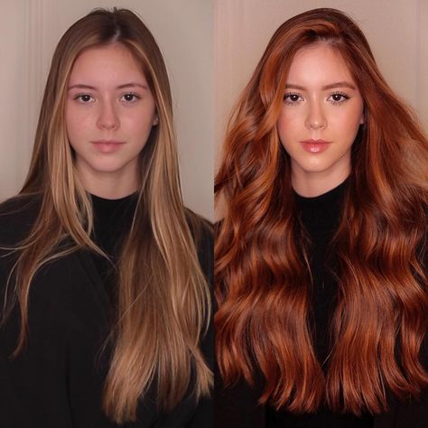 Copper Hair Color for Fall Makeover Hair Colors Trending, Apple Cider Hair, Hair Color For Fall, Igora Vibrance, Natural Dark Blonde, Red Hair Looks, Subtle Balayage, Fall Hair Color Trends, Ginger Hair Color