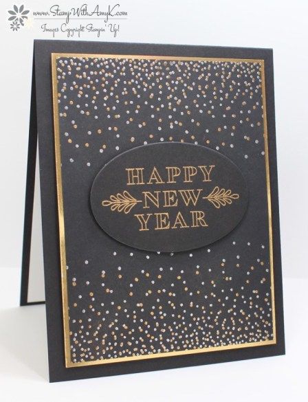 frosted-medallions-2-stamp-with-amy-k New Year Cards Handmade, New Year Wishes Cards, New Years Cards, Newsletter Inspiration, New Year Cards, Happy New Year Cards, Stamping Ideas, Card Making Inspiration, New Year Card