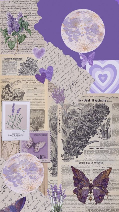 #vintage #purple #purpleaesthetic Purple Journal Aesthetic, Purple Aesthetic Journal, Purple Journal, Aesthetic Journal, Printable Scrapbook Paper, Journal Aesthetic, Pretty Wallpaper Iphone, Vintage Purple, Good Thoughts Quotes