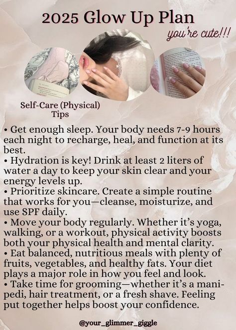 #glowuptips #beautyhacks #skincare #makeuptips #selfcare #transformation #glowingskin #beautytips #selflove #confidenceboost #glowupchallenge #healthylifestyle #wellness #beautyblog #beautycommunity Heal Your Soul, Feminine Health, Self Care Bullet Journal, Hot Girl Summer, Self Confidence Tips, Get My Life Together, For Glowing Skin, New Year New Me, Confidence Tips