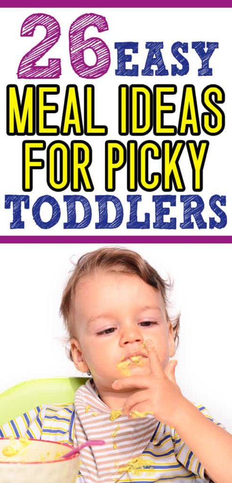 what to feed a picky toddler - toddler food ideas for those hard to feed kiddos! If toddler is a picky eater, you will want to save this list of toddler meals. (Also includes a list of ideas for lunch at daycare!) #toddler #momlife #kids Toddlers Food Ideas, Picky Baby Food Ideas, Meal Ideas For Picky Toddlers, Food Ideas For Picky Toddlers, Lunch For Picky Toddlers, Toddler Foods For Picky Eaters, Meals For Toddlers Picky Eaters, Easy Toddler Meals For Picky Eaters, Foods For Picky Toddlers