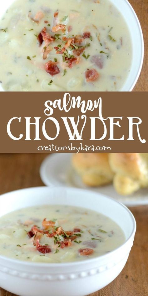 Potato Salmon, Salmon Chowder Recipe, Salmon Soup, Salmon Chowder, Soups Recipes, Red Potato, Salmon Potato, Chowder Soup, Chowder Recipe