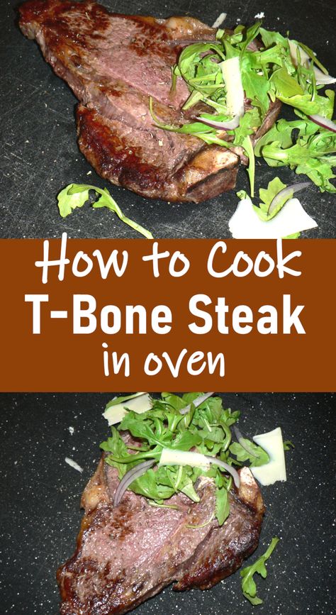 T bone steak recipe in oven T Bone Steak Recipe In Oven, Tbone Steak In Oven, Cook Steak In Oven, Cooking T Bone Steak, Tbone Steak Recipe, Oven Cooked Steak, Tbone Steak, Steak In The Oven, Steak In Oven