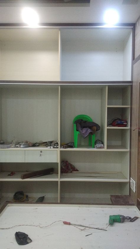 Cupboard partition Cupboard Partition Ideas, Wardrobe Partition Design, Wardrobe Inner Partition Ideas, Wardrobe Partition Ideas, Partition Ideas, Almirah Designs, Closet Design Layout, Wardrobe Door Designs, Door Glass Design