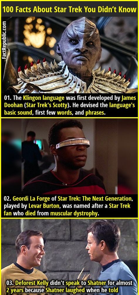 Klingon Language, Male Background, James Doohan, Star Trek Party, Spock Star Trek, Gates Mcfadden, Star Trek Pin, Star Trek Quotes, Work Games