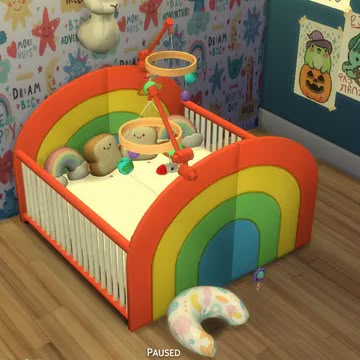 Sims 4 Infant Crib, Crib Sims 4, Infants Cc, Sims 4 Infant Cc, Sims 4 Infants, Sims 4 Infant, Infant Crib, Sims Baby, Sims 4 Traits