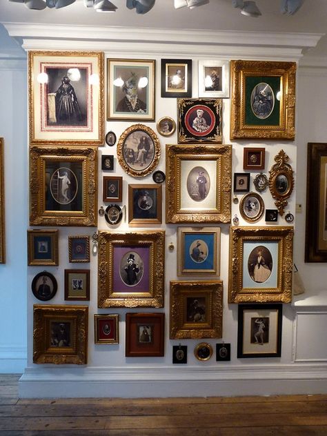 Family Picture Wall Arrangements | Photo wall art arrangement family photos to ... | Hang it...a lot of ... Displaying Vintage Photos, Wall Art Arrangement, Vintage Photo Wall, Picture Arrangements On Wall, Art Arrangement, Wall Galleries, Family Pictures On Wall, Picture Arrangements, Photo Arrangement