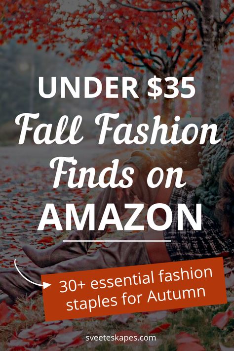 Click for the best Amazon fall fashion finds! Must have accessories and statement pieces to build a fall capsule wardrobe. Fall fashion statement pieces and wardrobe staples. Outfits for work, casual, chic and trendy for moms. Accessories for a night out, for traveling in style and urban style ideas. 2018 and 2019 trends. #fallfashion#fallstyle #falloutfits #wardrobe #amazonfinds #amazon Staples Outfits, Outfits For Work Casual, Amazon Fall Fashion, Fall Fashion Staples, Midi Sweater Skirt, Finds On Amazon, Must Have Accessories, Fall Style Guide, Fall Fashion Trends Women