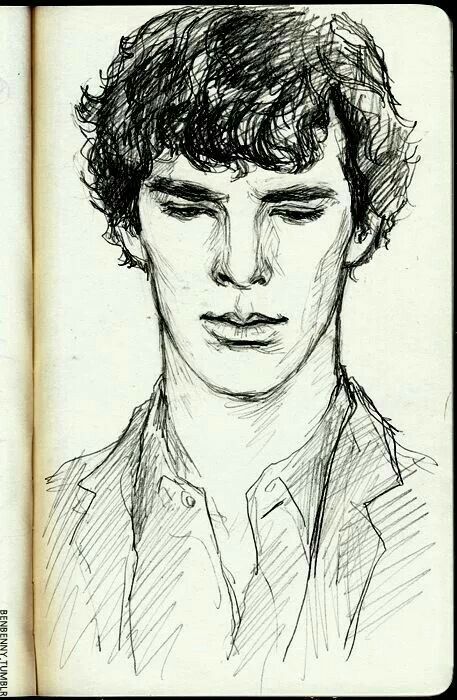 Sherlock Drawing, Sherlock Art, Benedict Sherlock, 얼굴 드로잉, Sherlock Fanart, Sherlock John, Pencil Art Drawings, Johnlock, Baker Street