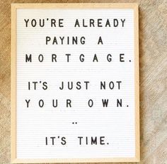 There are some people who have not purchased homes because they are uncomfortable taking on the obligation of a mortgage. Everyone should realize that unless you are living with your parents rent-free you are paying a mortgage - either yours or your landlords. If you're ready to start padding your pockets instead of your landlord's give me a call. I can help you discover how easy it is to buy your first home. 703-963-0142 There are some people who have not purchased homes because they are uncom Real Estate Marketing Quotes, Real Estate Slogans, Mortgage Humor, Mortgage Quotes, Real Estate Marketing Plan, Mortgage Marketing, Real Estate Fun, Real Estate Memes, Real Estate Agent Marketing