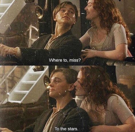 to the stars || Titanic (1997) via @timeneverlieschico Titanic Quotes, Leonardo Dicaprio 90s, Jack Dawson, Young Leonardo Dicaprio, Movies Quotes, Titanic Movie, Leo Dicaprio, Tv Screen, Indie Movies