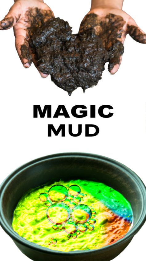 Wow all ages and make MAGIC mud! It bubbles and fizzes as kids play! #magicmud #mudpierecipe #mudplayideas #fizzingmud #bakingsodaexperimentsforkids #growingajeweledrose Magic Mud Recipe, Mud Play Ideas, Mud Recipe, Science Corner, Baking Soda Experiments, Mud Pie Recipe, Mud Play, Root Beer Recipe, Magic Mud