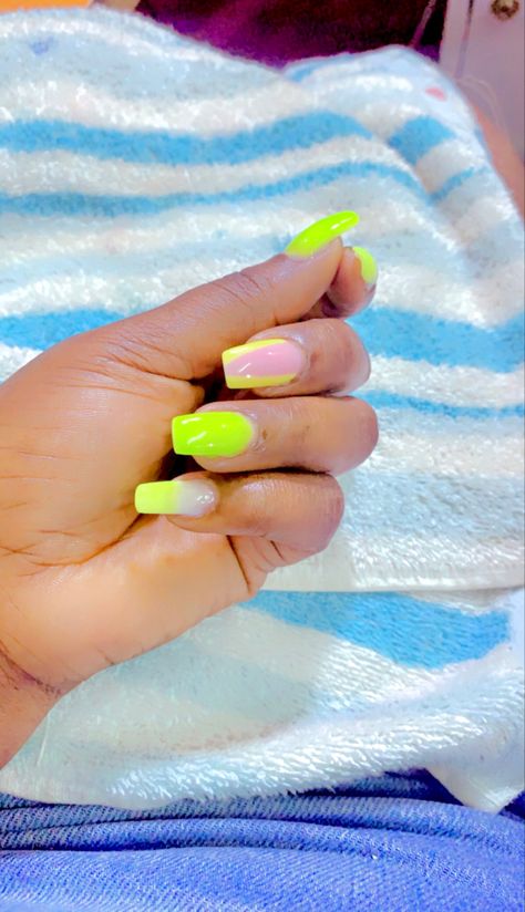 Lemon green Spring Nails, Lemon, Nails, Green, Beauty