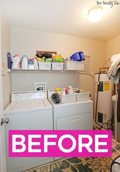 Organization Room, Laundry Makeover, Laundry Shelves, Laundry Room Ideas Small Space, Small Laundry Room Makeover, Ideas Closet, Laundry Room Wallpaper, Organization Pantry, Tiny Laundry Rooms