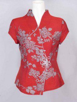 Collar Blouse Pattern, Mandarin Collar Blouse, Chinese Clothes, Sewing Blouses, Sewing Tops, Dress Making Patterns, Top Sewing Pattern, Blouse For Women, Chinese Clothing