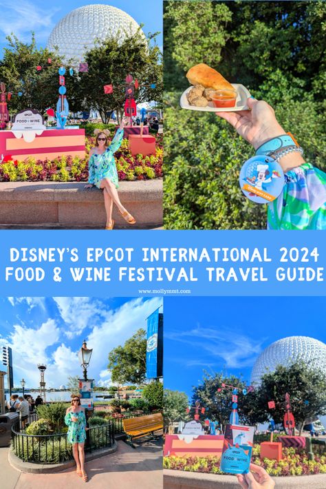 Read everything you need to know about this awesome event for 2024 on this blog post! Food And Wine Festival, Epcot Food, Disney Epcot, International Food, Wine Festival, International Recipes, Theme Park, Wine Recipes, The Park