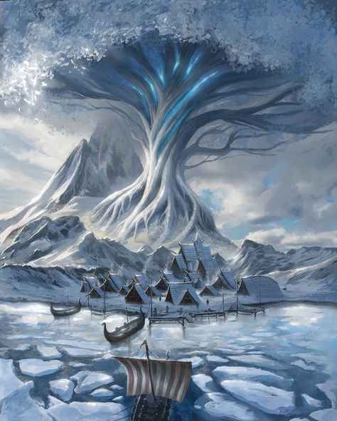 ArtStation - The North Fantasy Background, Fantasy House, Fantasy City, Fantasy Places, Fantasy Setting, Dungeons And Dragons Homebrew, Fantasy Map, Fantasy Art Landscapes, Fantasy Concept Art