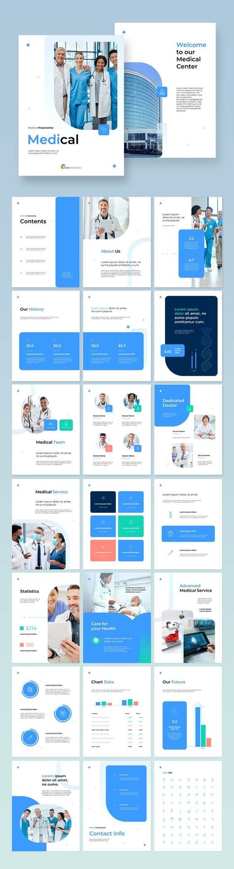 Medical Theme related PPT Templates. Get your own editable pre-designed slides. #SlideMembers #Medical #hospital #Clinic #Health #Doctor #Nurse #Surgeon #Surgery #Healthcare #Medicine #Medicare #Pharmacy #DNA #Professional #Infographics #Multipurpose #Proposal #Profile #Background #Layout #Report #PPT #TemplateDesign #Powerpoint #Presentation #Templates #freetemplate #Slides #GoogleSlides #PowerPoint #Vertical #Catalog #Brochure #Poster #Flyers #Leaflet Health Booklet Design, Hospital Brochure Design Layout, Medicine Brochure Design, Health Report Design, Medical Booklet Design, Healthcare Brochure Design, Digital Brochure Design Layout, Hospital Brochure Design, Medical Leaflet Design