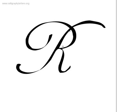 R letter S In Calligraphy, Letter R Tattoo, R Letter Design, R Initial, R Letter, The Letter R, Tattoo Font, R Tattoo, Initials Logo