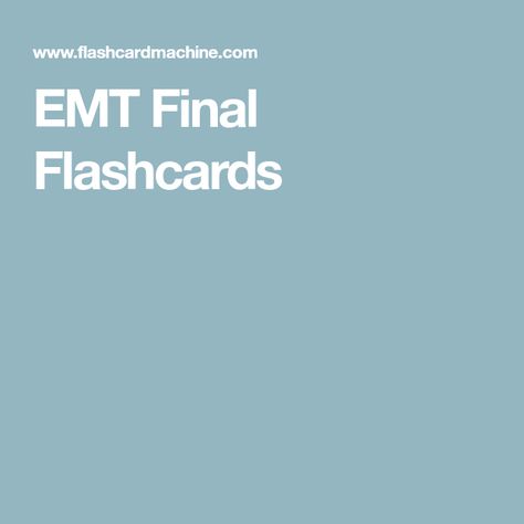 EMT Final Flashcards Emt Flashcards, Emt Notes, Emt Student, Flashcards For Studying, Emt Basic, Emt Study, Breath Sounds, Levels Of Consciousness, Shortness Of Breath