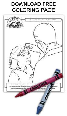 Ash Wednesday Coloring Page, Ash Wednesday For Kids, Coloring Pages Activities, Lenten Activities, Religion Activities, Prayer Stations, Liturgical Year, Preschool Planning, Catholic Crafts