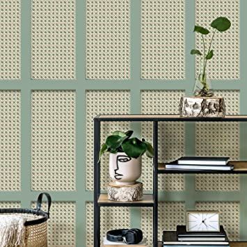 Cane Panel, Panel Wallpaper, Paintable Wallpaper, Neutral Wallpaper, Green Cushions, Tropical Wallpaper, Wood Wallpaper, Damask Wallpaper, Kitchen Wallpaper