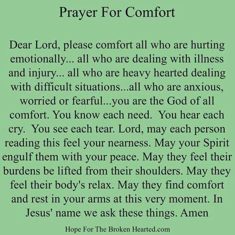 Prayer For Comfort, Prayer For Guidance, Grandmothers Love, Everyday Prayers, Broken Hearted, Prayer For Peace, Prayers For Strength, Spiritual Prayers, Prayer And Fasting