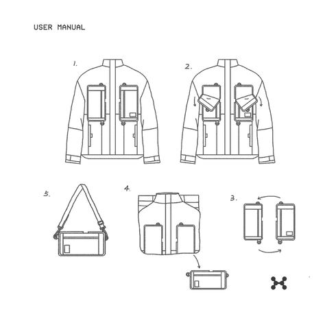 Streetwear Tech Pack, Convertible Garments, Transformable Fashion, Jacket Drawing, Technical Illustration, Jewellery Design Sketches, Flat Sketches, Fashion Design Collection, Tech Pack