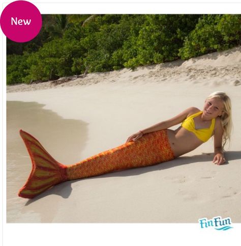 Fin Fun's new Caribbean Sunrise tail Goldfish Mermaid Tail, Yellow Mermaid Tail, Three Mermaids, Mermaid Tail Swimming, Fin Fun Mermaid Tails, Finfolk Mermaid Tails Blue, Fin Fun Mermaid, Fin Fun, Mermaid Kids