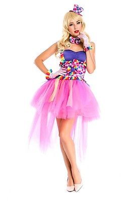 Picture 2 of 6 Halloween Angel Costumes, Circus Party Costume, Circus Fancy Dress, Angel Costumes, Halloween Tutu Dress, Clown Costume Women, Pink Halloween Costumes, Costume Clown, Clown Halloween Costumes