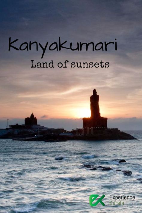 The tip of India sums up the country's true majesty Kanyakumari Beach, Thiruvalluvar Statue, Evening Wishes, Kerala Tour, Biker Photography, Beach Drawing, Amazing India, Kanyakumari, Sunset Images