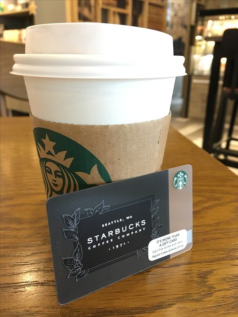 Starbucks Card, Starbucks Gift Card, Hydro Flask, Coffee Company, Starbucks Hot, Morning Pictures, Iphone Photography, Hot Coffee, Dream Life