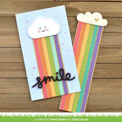 Diy Eid Cards, Rainbow Cards, Bookmark Card, Eid Cards, Paper Smooches, Party Flags, Rainbow Card, Handmade Greeting Cards, Creative Gift Wrapping