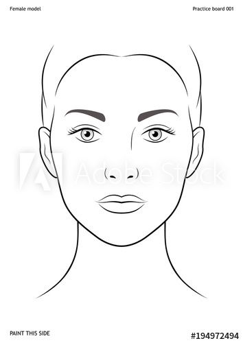 Conture Drawing Face Makeup, Perfect Face Template Woman, Beauty Web, Painting Female, Face Outline, Wallpaper Iphone Boho, Face Template, 얼굴 그리기, Face Drawing Reference