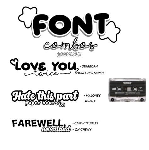 Cute Font Combos, Dafont Combos, Dafont Fonts Best Combinations, Fonts In Dafont, Font Combos Dafont, Aesthetic Fonts Dafont, Cute Dafont Fonts, Cute Fonts Dafont, Picsart Font