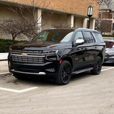 Blacked Out Tahoe, Tahoe Interior Design, 2023 Tahoe, Suvs Luxury, Tahoe Car, Tahoe Interior, Black Tahoe, Chevrolet Suv, Carros Suv