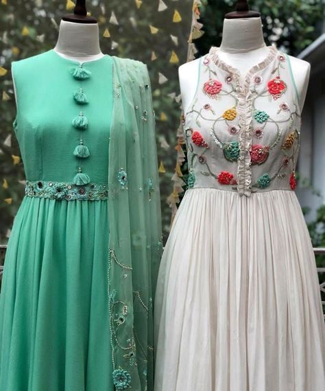 Beautiful Gowns with superb Hand Embroidery embellishments. Perfect collections. Embroidery Embellishments, Haldi Outfits, Partywear Dresses, Pakistani Fashion Party Wear, Long Dress Design, Indian Gowns Dresses, Kurti Designs Party Wear, Long Frocks, Indian Gowns