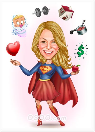 Super Mother Caricature Mother Cartoon, Portrait Drawing Tips, Caricature Gifts, Holiday Cartoon, Mothersday Gift, Passport Pictures, Caricature From Photo, Caricature Artist, Picture Icon